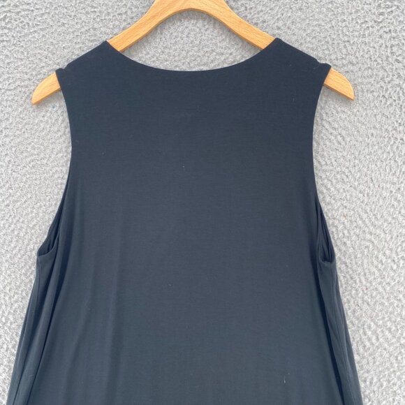 J Jill Dress Womens Medium Black Wearever Swing Jersey Knit Stretch Knee Length - Picture 4 of 10